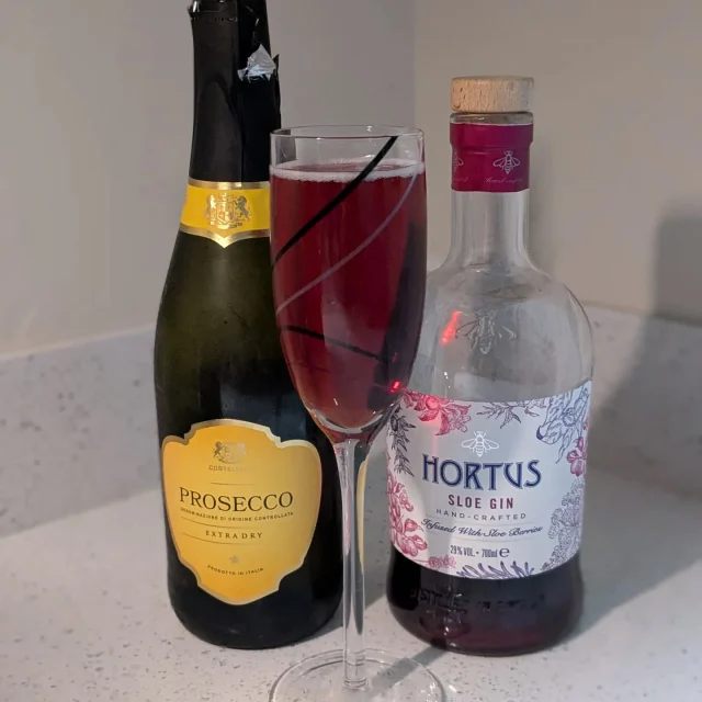 AI 2024 NYE Cocktails 

Cocktails created by ChatGPT from ingredients in my drinks cabinet 🫠 

Number 4: **Sloe Gin Fizz**

   **Ingredients**: Sloe Gin, Prosecco 

   **Instructions**:

     1. In a glass add 1oz of Slow gin
  2. Top up with Prosecco 

#newyearseve2024
#newyearsevecocktails